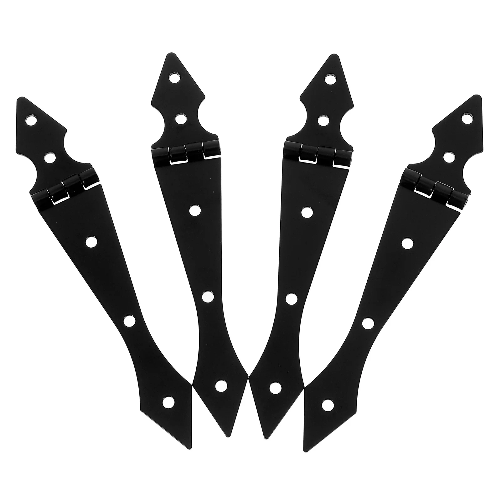 4pcs Heavy Duty Barn Door Hinges Black Metal Arrow Strap Hinge For Warehouse Shed Gates Decorative Exterior Hardware Wrought 
4pcs Heavy Duty Barn Door Hinges Black Metal Arrow Strap Hinge For Warehouse Shed Gates Decorative Exterior Hardware Wrought