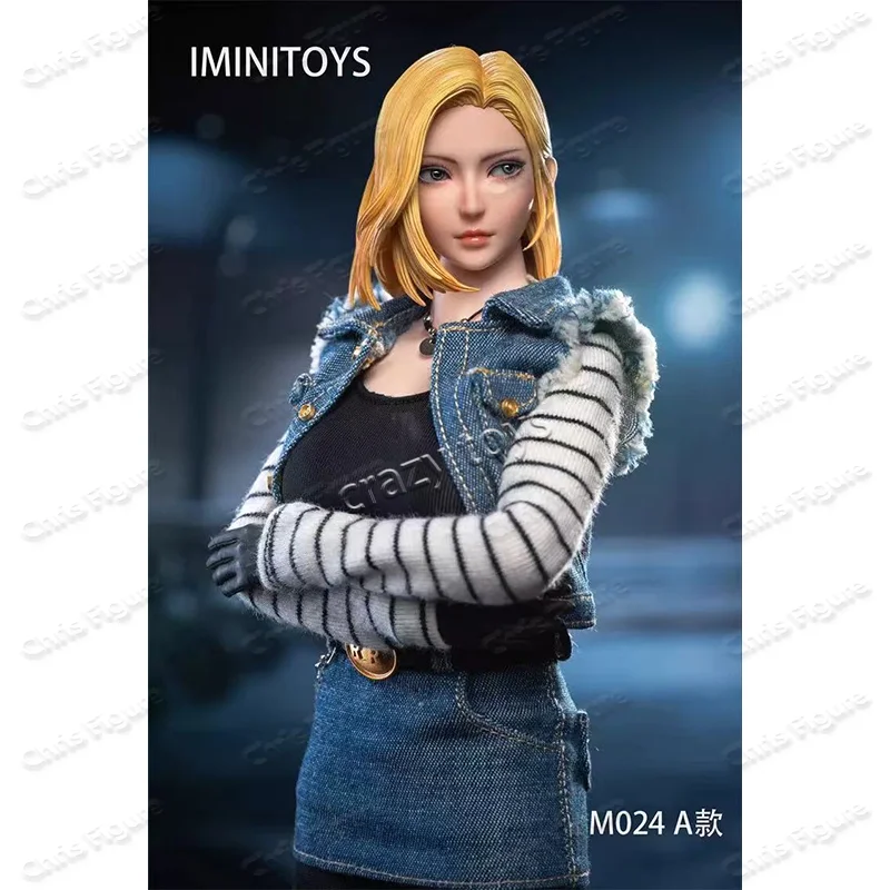 Original Iminitoys M024 1/6 Android No.18 Girl Double Headsculpts Costume Set Model Fit 12''TBL S22A Soldier In Stock Toys
Original Iminitoys M024 1/6 Android No.18 Girl Double Headsculpts Costume Set Model Fit 12''TBL S22A Soldier In Stock Toys