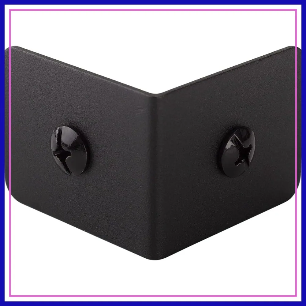 4 Pack Metal Corner Protectors 2x2x1.5 inch Black for Furniture, Boxes, Wood Frame, Desk
4 Pack Metal Corner Protectors 2x2x1.5 inch Black for Furniture, Boxes, Wood Frame, Desk