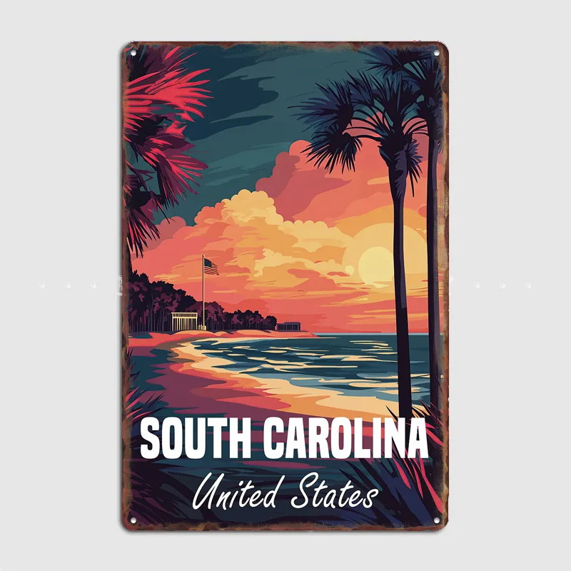 South Carolina Sunset Travel Poster Metal Sign Bar Custom Bedroom Indoor Poster Home Wall Decor Posters Room Decoration
South Carolina Sunset Travel Poster Metal Sign Bar Custom Bedroom Indoor Poster Home Wall Decor Posters Room Decoration