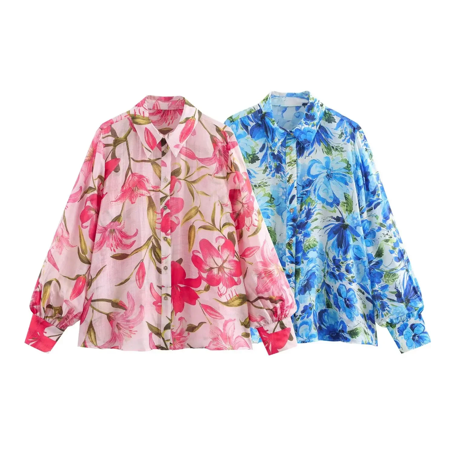 TAOP&ZA Women's 2025 Spring New Temperament Casual Flower Printed Drape Lapel Long Sleeve Shirt 5029055
TAOP&ZA Women's 2025 Spring New Temperament Casual Flower Printed Drape Lapel Long Sleeve Shirt 5029055