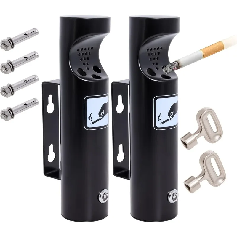 Outdoor Stainless Steel Cigarette Butt Receptacle, Wall Ashtray for Restaurants, Hotels and Pub Club(Black,2pcs)
Outdoor Stainless Steel Cigarette Butt Receptacle, Wall Ashtray for Restaurants, Hotels and Pub Club(Black,2pcs)