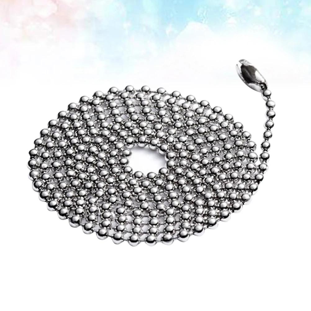 Stainless Steel Military Necklace Dog Tag Ball Chain Durable Anti-Rust Adjustable Cuttable For Diy Pendant Spelling Tile Bottle
Stainless Steel Military Necklace Dog Tag Ball Chain Durable Anti-Rust Adjustable Cuttable For Diy Pendant Spelling Tile Bottle