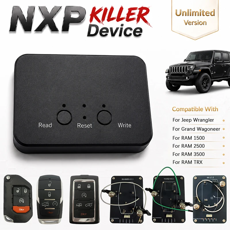 CNP259 NXP Killer Device Key Adding Copy OHT-1130261 OHT-4882056 M3NWXF0B1 For Jeep Wrangler Grand Wagoneer RAM 1500 2500 TRX
CNP259 NXP Killer Device Key Adding Copy OHT-1130261 OHT-4882056 M3NWXF0B1 For Jeep Wrangler Grand Wagoneer RAM 1500 2500 TRX
