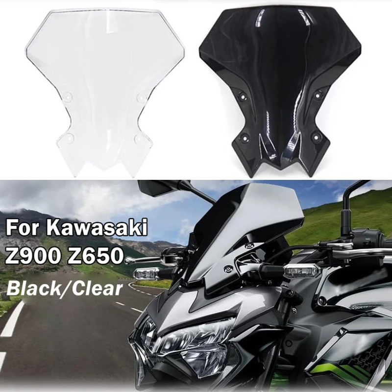For Kawasaki Z900 2020-2023 Z650 2021 2022 2023 Motorcycle Windshield Windscreen Front Wind Shield Screen Deflector Black/Clear
For Kawasaki Z900 2020-2023 Z650 2021 2022 2023 Motorcycle Windshield Windscreen Front Wind Shield Screen Deflector Black/Clear
