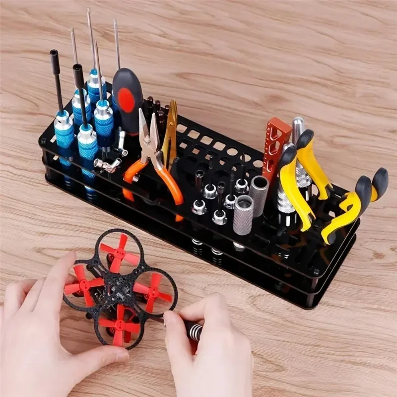 RC Tool Kit Screwdriver Organizer, Gundam DIY Model Tools Holder Rack, Scissors Knife Tweezers Desktop Hardware Tool Boxes