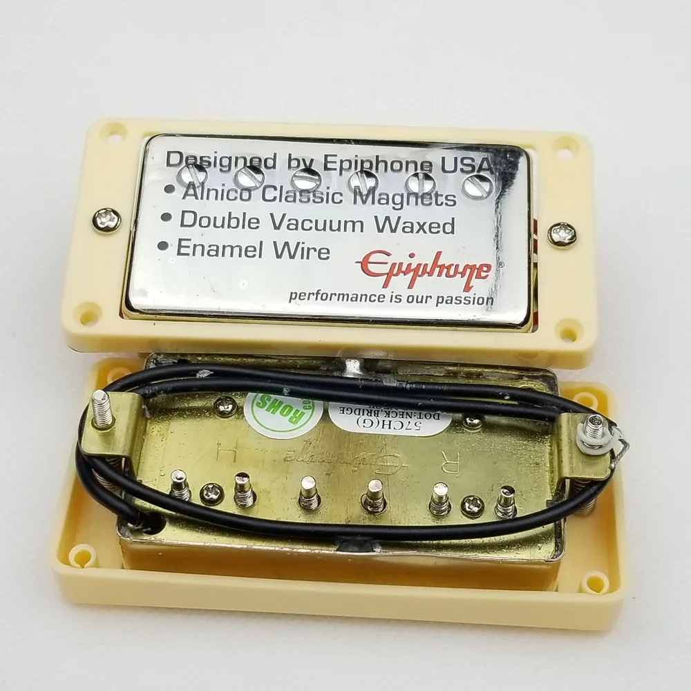 1 Set Original Genuine Standard SG Electric Guitar Alnico Bar Humbucker Pickups Nickel Silver Gold Black MADE IN KOREA
1 Set Original Genuine Standard SG Electric Guitar Alnico Bar Humbucker Pickups Nickel Silver Gold Black MADE IN KOREA