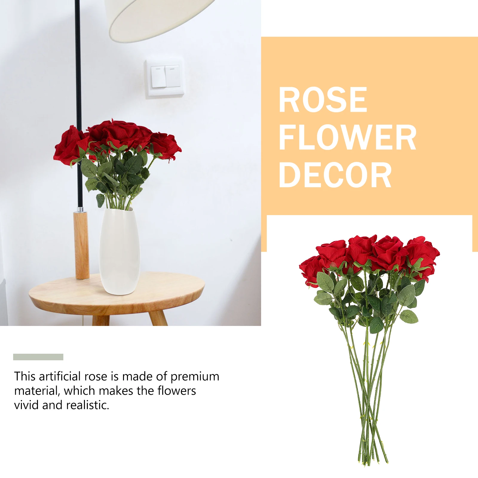 9Pcs Iron Stem Fake Rose Flowers Burgundy Color Wedding Bouquet DIY Floral Arrangement Decoration Home Living Room Accessory
9Pcs Iron Stem Fake Rose Flowers Burgundy Color Wedding Bouquet DIY Floral Arrangement Decoration Home Living Room Accessory