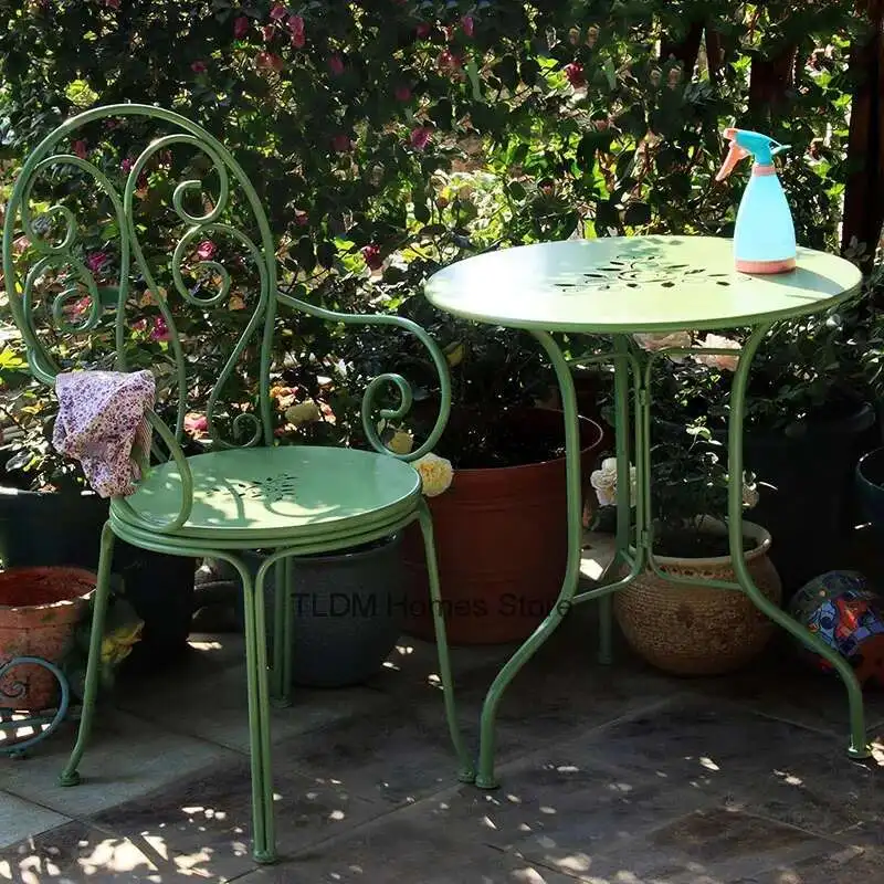 French Wrought Iron Garden Furniture Sets Home Outdoor Furniture Set Minimalist Pastoral Style Balcony Terrace Patio Furniture
French Wrought Iron Garden Furniture Sets Home Outdoor Furniture Set Minimalist Pastoral Style Balcony Terrace Patio Furniture