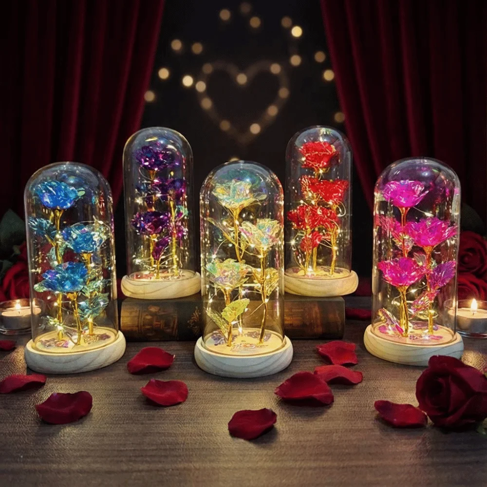 Романтическая искусственная роза с акриловой крышкой, 3-головная роза, вечная роза, лампа, светящаяся имитация светодиодного цветочного светильника
Романтическая искусственная роза с акриловой крышкой, 3-головная роза, вечная роза, лампа, светящаяся имитация светодиодного цветочного светильника