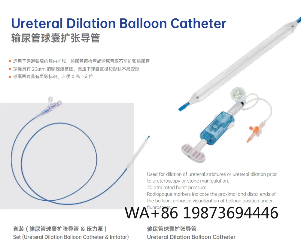 Ureteral balloon dilation catheter, combined foley tube for urinary tract expansion and drainage treatment
Ureteral balloon dilation catheter, combined foley tube for urinary tract expansion and drainage treatment