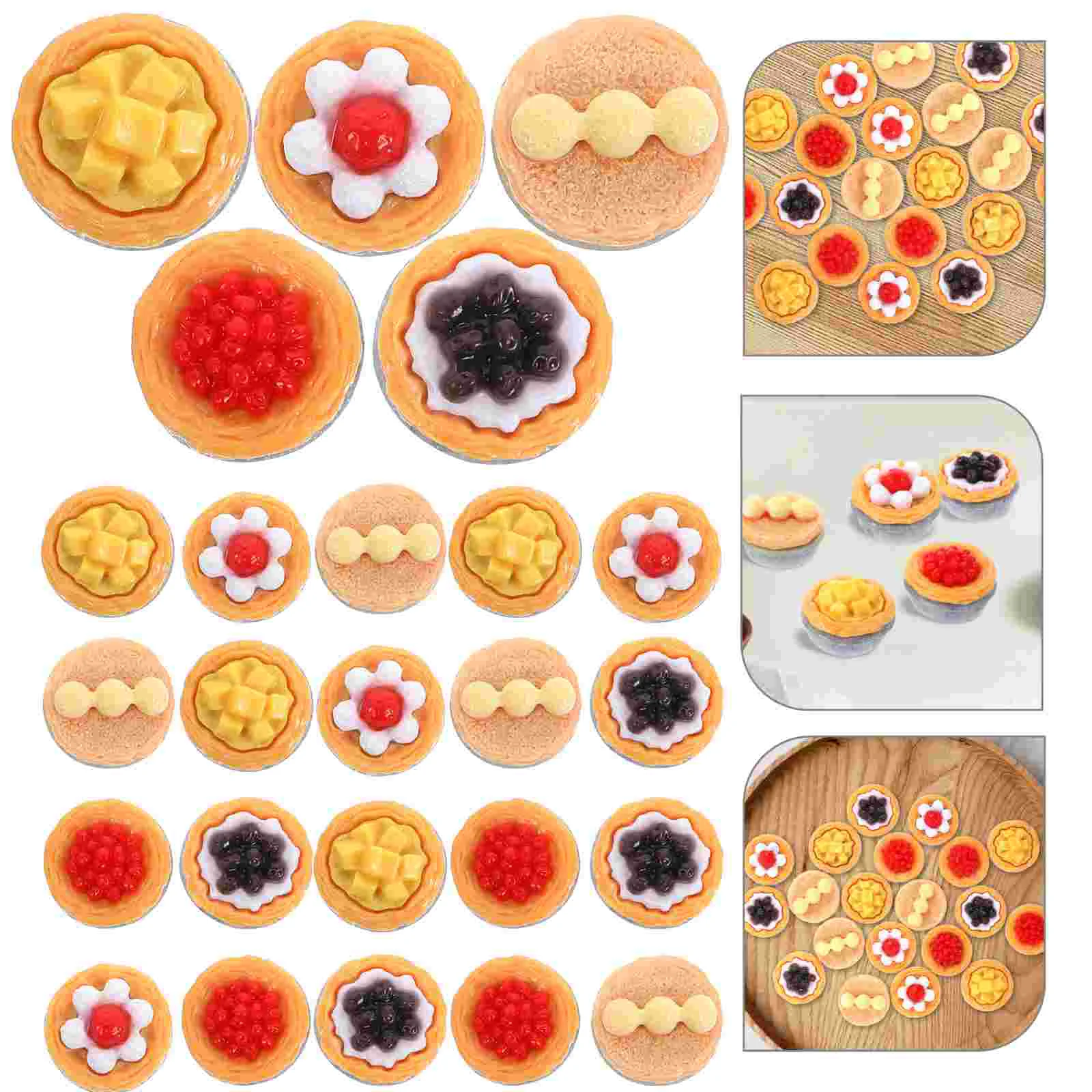 20 Pcs Props Shiwan Egg Tart Toy Artificial Food Fake Cupcakes Decor 25x12cm Resin Dessert Model
20 Pcs Props Shiwan Egg Tart Toy Artificial Food Fake Cupcakes Decor 25x12cm Resin Dessert Model