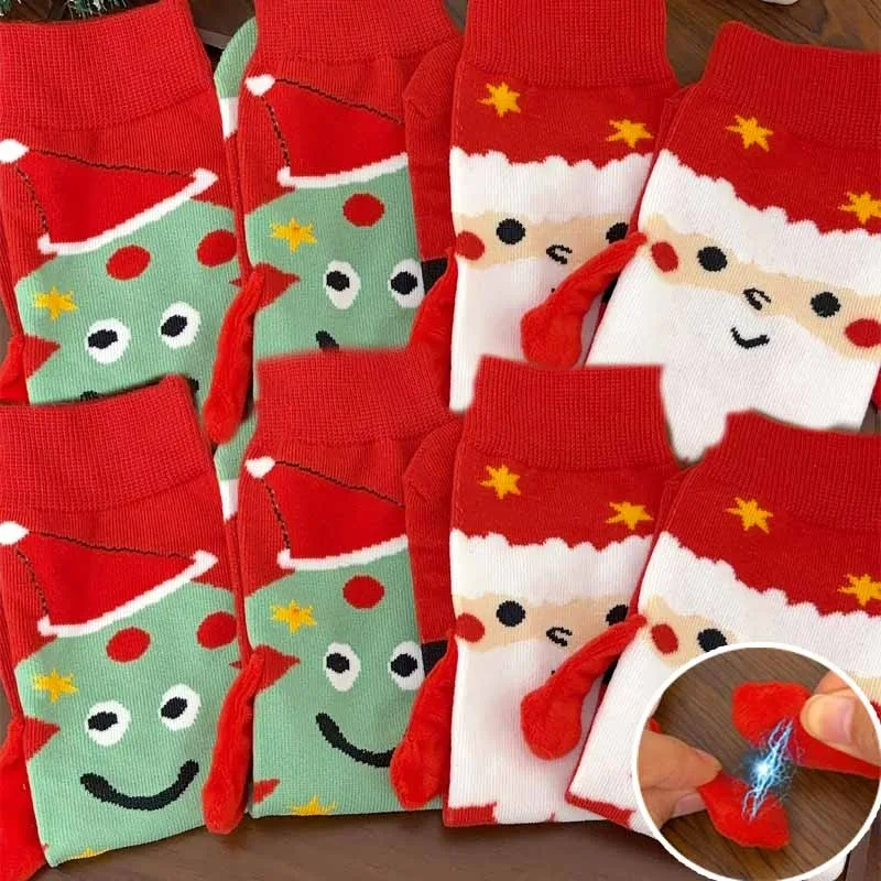 1-2pairs Christmas Couple Socks Magnetic Holding Hands Fun Novelty Socks for Couples Friends Gift Mid Crew Stockings New Year
1-2pairs Christmas Couple Socks Magnetic Holding Hands Fun Novelty Socks for Couples Friends Gift Mid Crew Stockings New Year