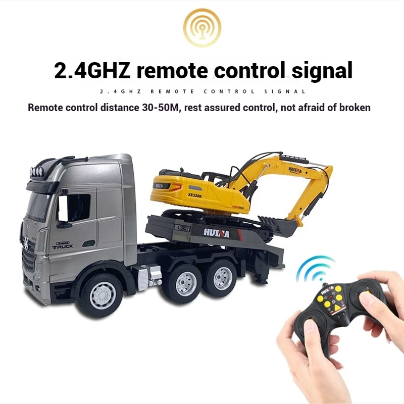 Huina 522 Large 1:18 Alloy Plastic 2.4g Remote Control Transport Board Truck Excavator Children'S Engineering Vehicle Toy Gift
Huina 522 Large 1:18 Alloy Plastic 2.4g Remote Control Transport Board Truck Excavator Children'S Engineering Vehicle Toy Gift
