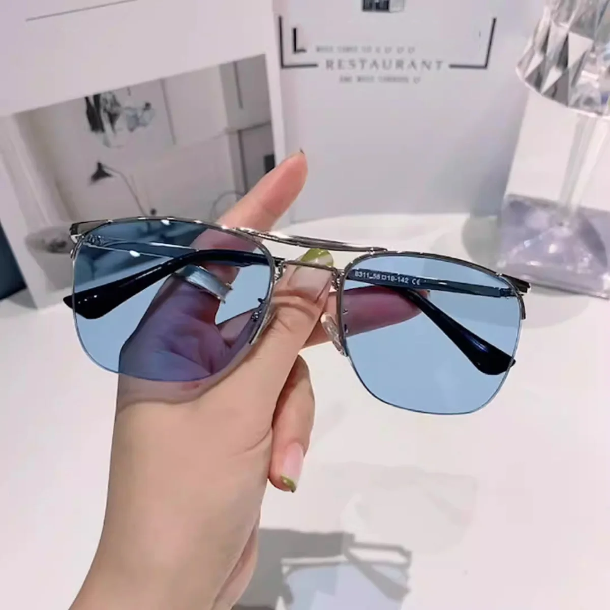 Sunglasses Women's Advanced UV Protection Half-frame Metal Fashion Sunglasses Women's Outdoor Cycling Sunglasses
Sunglasses Women's Advanced UV Protection Half-frame Metal Fashion Sunglasses Women's Outdoor Cycling Sunglasses