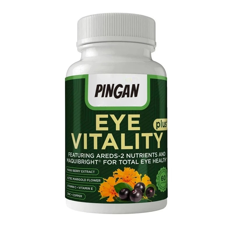 Добавка Eye Vitality, содержащая календулы, витамины C и E, цинк, медь, 60 капсул 
Добавка Eye Vitality, содержащая календулы, витамины C и E, цинк, медь, 60 капсул