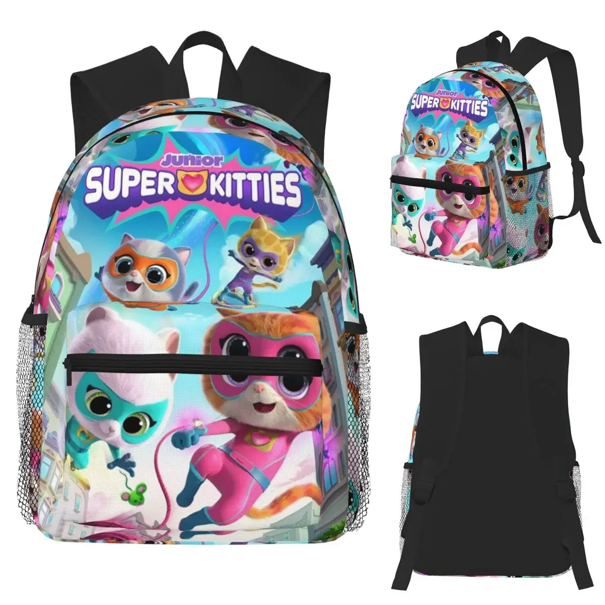 Cute Cartoon Supe Kitties Student Backpack School Bag Hiking Travel Daypack for Boys Girls Fashion Bookbag Shoulder Bags
Cute Cartoon Supe Kitties Student Backpack School Bag Hiking Travel Daypack for Boys Girls Fashion Bookbag Shoulder Bags