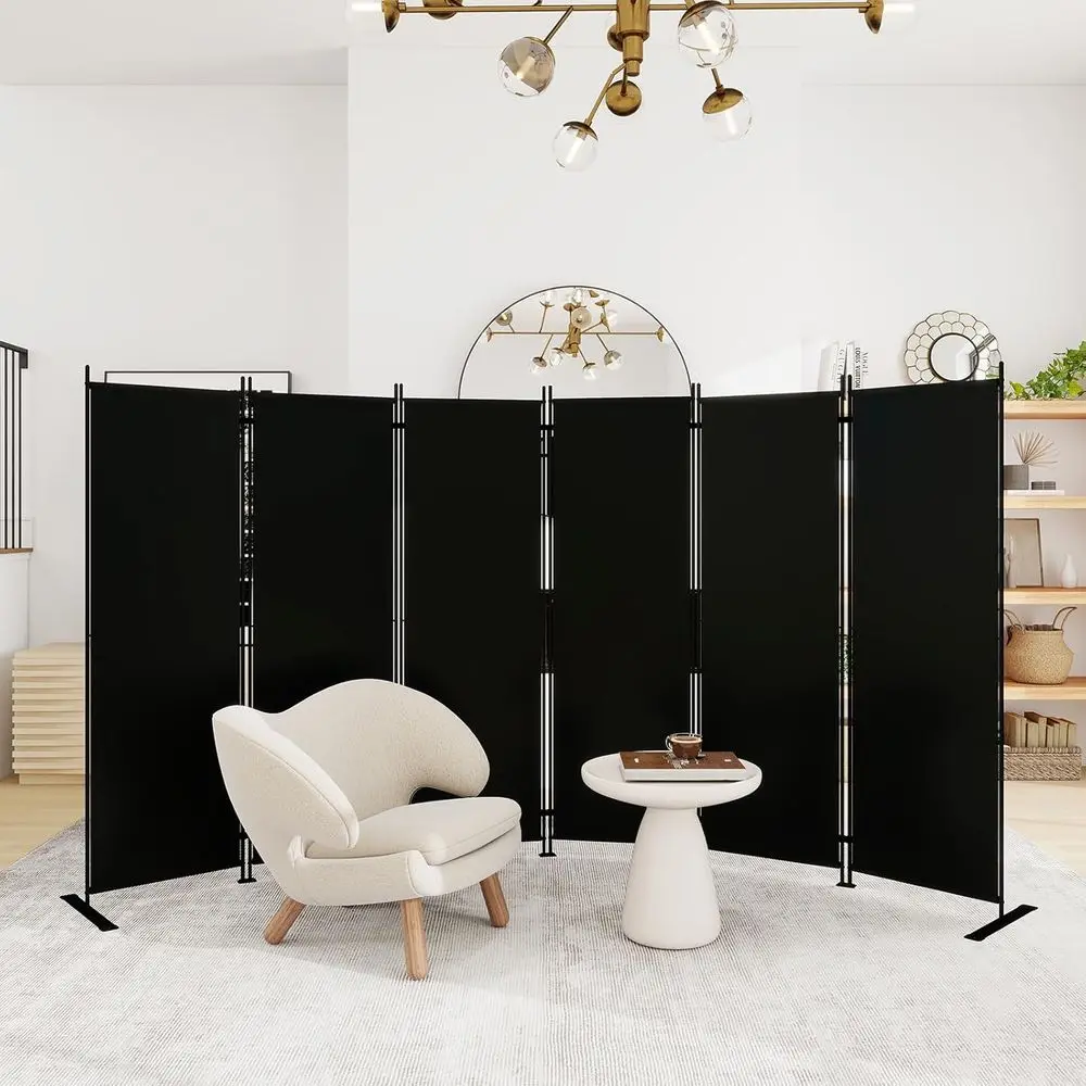 6-панельный высокий переносной экран для обеспечения конфиденциальности для дома и офиса, 130 (ширина) x 71 (высота), черный
6-панельный высокий переносной экран для обеспечения конфиденциальности для дома и офиса, 130 (ширина) x 71 (высота), черный