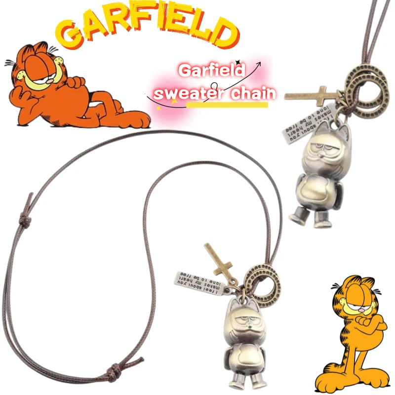 New Garfield sweater chain high-appearance cartoon doll model creative unisex autumn and winter clothing versatile long pendant
New Garfield sweater chain high-appearance cartoon doll model creative unisex autumn and winter clothing versatile long pendant