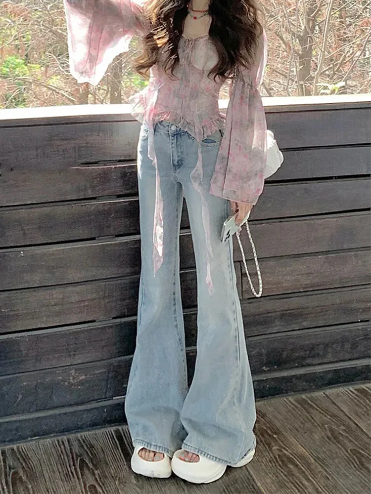 Light Wash High Waist Bell Bottom Jeans Women's Summer New Style Hoof Pants Slimming Small Size Bell Leggings
Light Wash High Waist Bell Bottom Jeans Women's Summer New Style Hoof Pants Slimming Small Size Bell Leggings