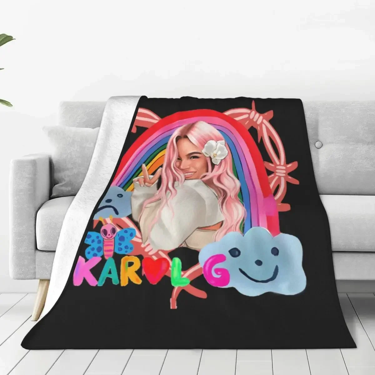 Karol G Flannel Blankets Singer Pink Hair Warm Soft Throw Blanket for Outdoor Travel Graphic Bedspread Sofa Bed Cover
Karol G Flannel Blankets Singer Pink Hair Warm Soft Throw Blanket for Outdoor Travel Graphic Bedspread Sofa Bed Cover