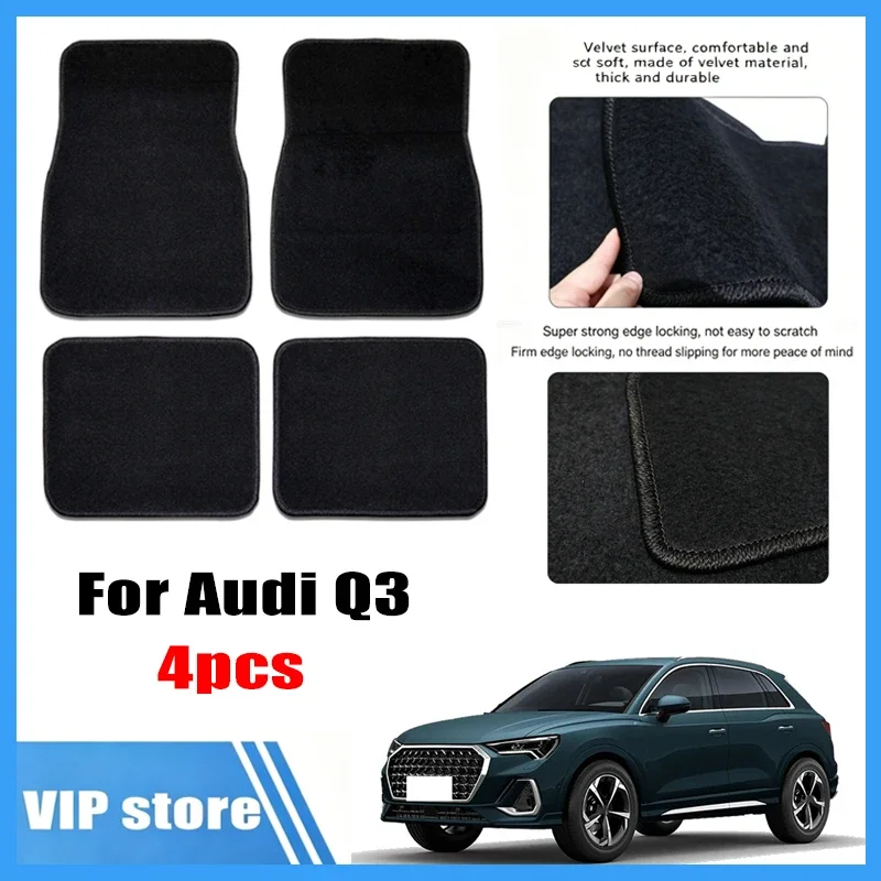 4pcs Car Floor Mats All-Weather Easy To Clean Durable Anti-Slip Interior Protection Floor Liners For Audi Q3 Accessories
4pcs Car Floor Mats All-Weather Easy To Clean Durable Anti-Slip Interior Protection Floor Liners For Audi Q3 Accessories
