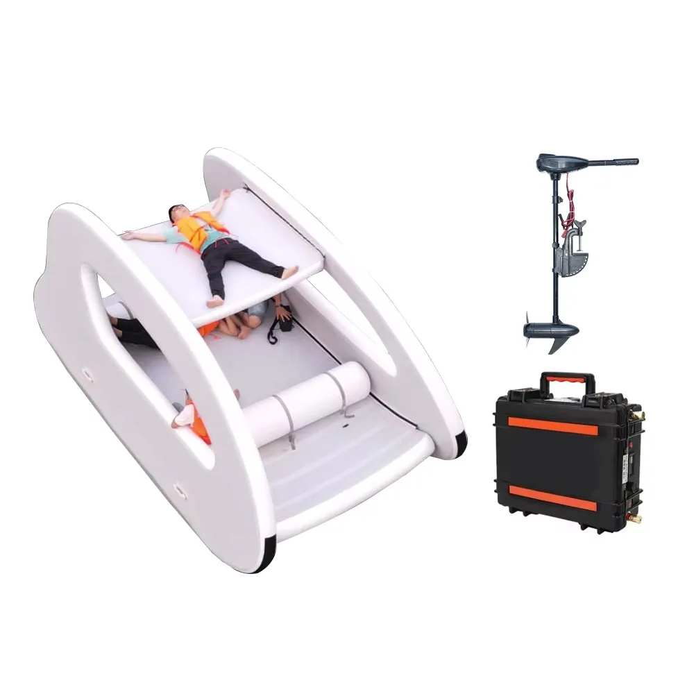 Portable and Lightweight Inflatable Floating Boat Solar Sustainable Inflatable House Boat with Electric Motor Set for Water Play
Portable and Lightweight Inflatable Floating Boat Solar Sustainable Inflatable House Boat with Electric Motor Set for Water Play
