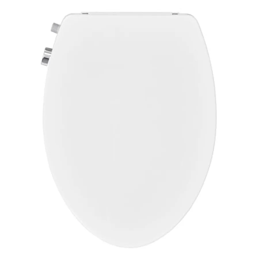 Bidet Toilet Seat for Elongated Toilets Non-Electric Dual Nozzle Wash Frontal and Rear Self-Cleaning Wand Quiet Close. Includes
Bidet Toilet Seat for Elongated Toilets Non-Electric Dual Nozzle Wash Frontal and Rear Self-Cleaning Wand Quiet Close. Includes