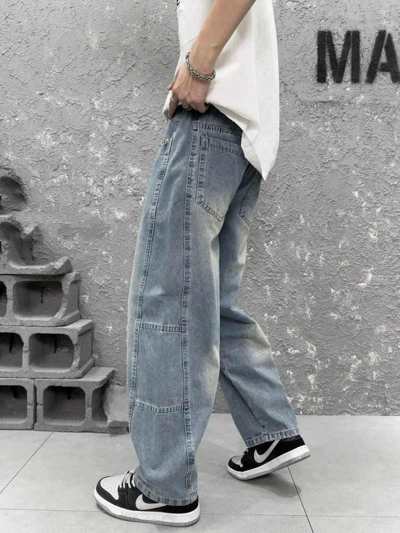 Faionable Cotton Straight Leg Jeans Men's Loose Fit Modern Sle Spring New Arrival Waed Pure Cotton Knife Pants
Faionable Cotton Straight Leg Jeans Men's Loose Fit Modern Sle Spring New Arrival Waed Pure Cotton Knife Pants