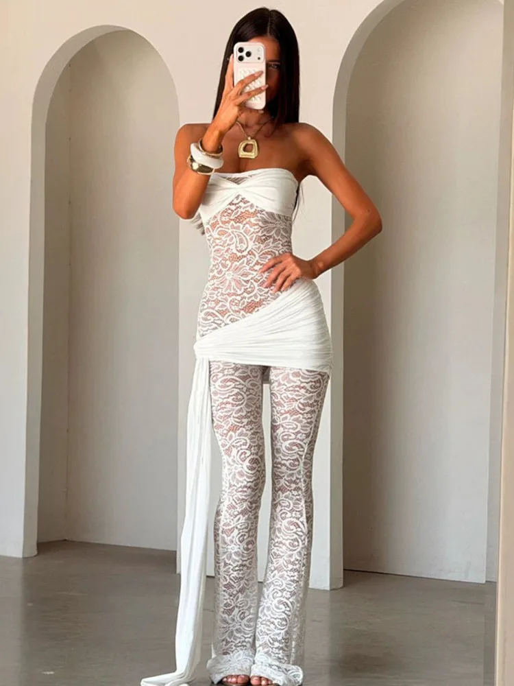 Articat Sexy Lace Patchwork See-Through Jumpsuit Women Backless Elastic Tight-Fitting Lace-Up Jumpsuit 2026 New Streetwear
Articat Sexy Lace Patchwork See-Through Jumpsuit Women Backless Elastic Tight-Fitting Lace-Up Jumpsuit 2026 New Streetwear
