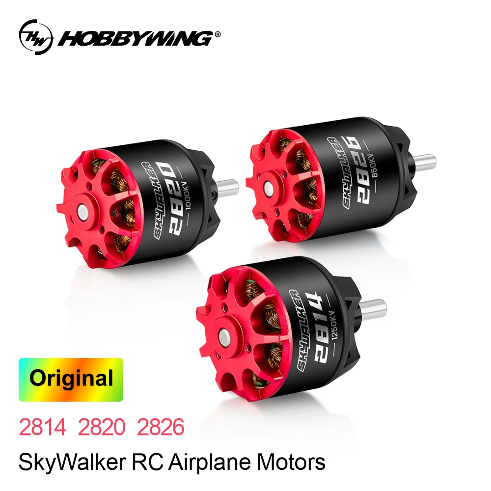 RC Airplane Brushless Motors Hobbywing SkyWalker 2814 2820 2826 3-4S LIPO 80A Big power for a wide range of applications
RC Airplane Brushless Motors Hobbywing SkyWalker 2814 2820 2826 3-4S LIPO 80A Big power for a wide range of applications