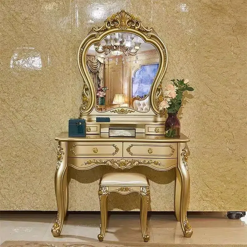 Gold Vintage Vanity Table Dest European Vintage Drawer Cheap Vanity Table Dest Modern Wooden Kaptafel Furnitures For Bedroom
Gold Vintage Vanity Table Dest European Vintage Drawer Cheap Vanity Table Dest Modern Wooden Kaptafel Furnitures For Bedroom