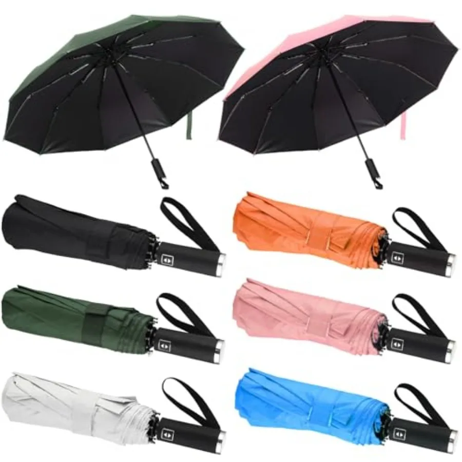 6 Collapsible Compact Travel Umbrellas 10 Ribs Auto Open and Close Windproof Umbrella Backpack Portable Rain Snow Sun
6 Collapsible Compact Travel Umbrellas 10 Ribs Auto Open and Close Windproof Umbrella Backpack Portable Rain Snow Sun
