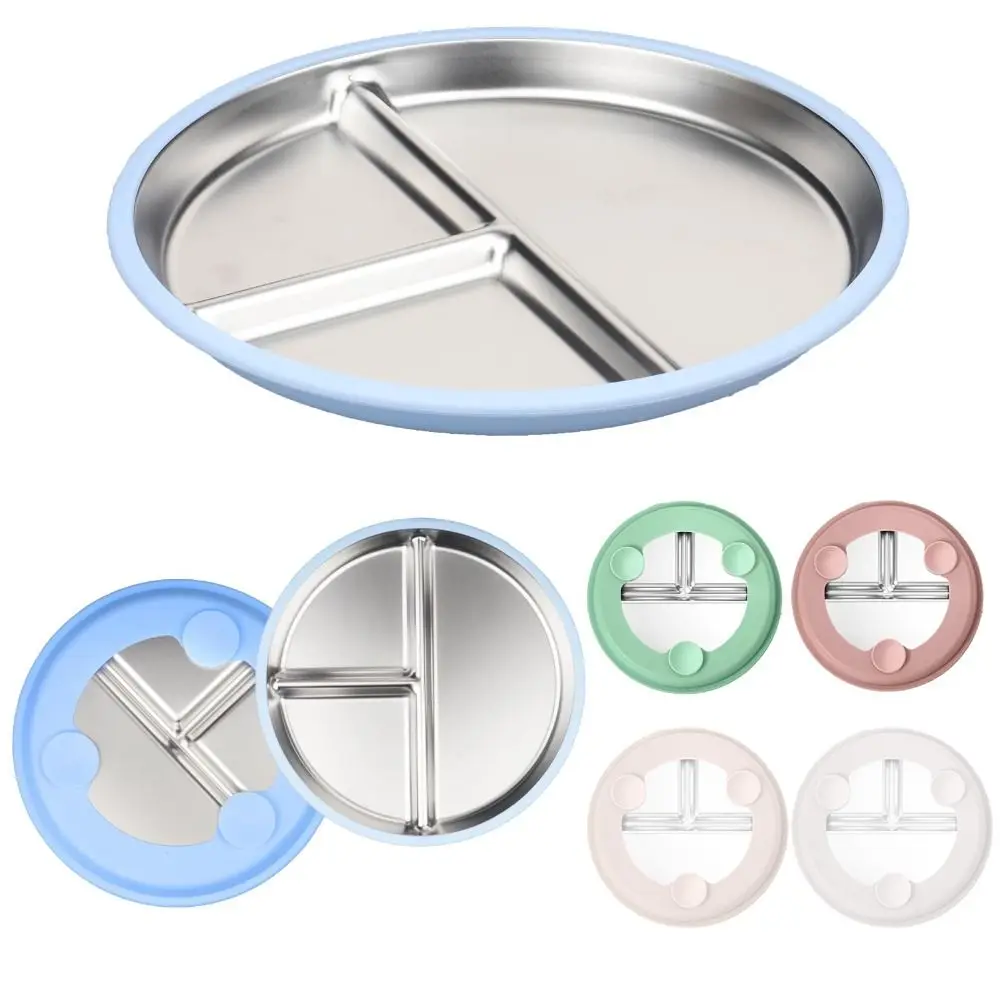 New Stainless Steel Plate with Suction Non-Slip 2-in-1 Divided Toddler Plates Anti Breakage Silicone Sleeves Toddler Bowls
New Stainless Steel Plate with Suction Non-Slip 2-in-1 Divided Toddler Plates Anti Breakage Silicone Sleeves Toddler Bowls