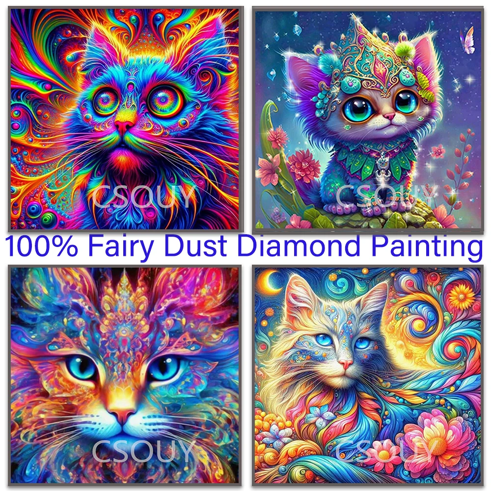 Colored Animal Cat 100% Fairy Dust Square Drill Full Diy Diamond Painting Cross Stitch Crystal Embroidery Mosaic Decor Needlewor
Colored Animal Cat 100% Fairy Dust Square Drill Full Diy Diamond Painting Cross Stitch Crystal Embroidery Mosaic Decor Needlewor