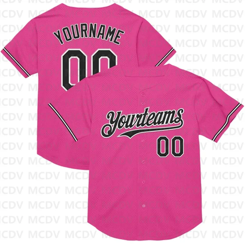 Custom Pink Black-White Throwback Baseball Jersey 3D Printed Casual Team Shirts Unisex Tops
Custom Pink Black-White Throwback Baseball Jersey 3D Printed Casual Team Shirts Unisex Tops