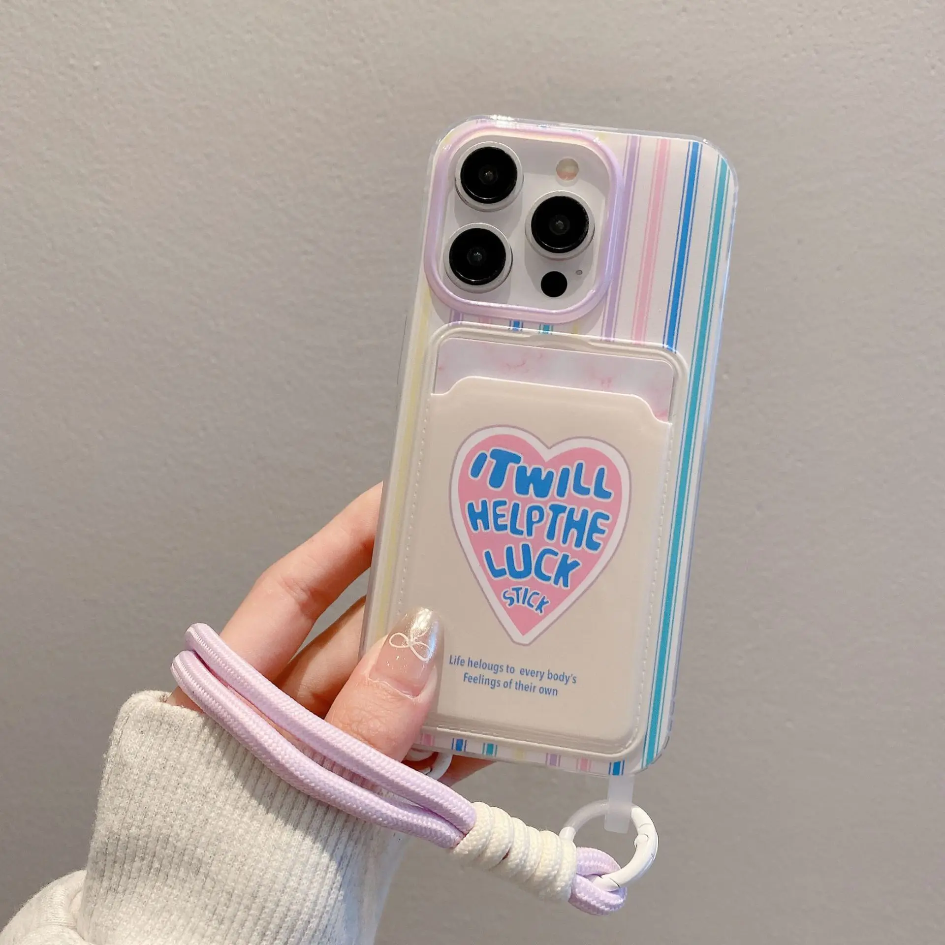 Korean style card bag suitable for iPhone 15 Pro cartoon phone case, Apple 16 hanging rope, 13 phone love protective case
Korean style card bag suitable for iPhone 15 Pro cartoon phone case, Apple 16 hanging rope, 13 phone love protective case