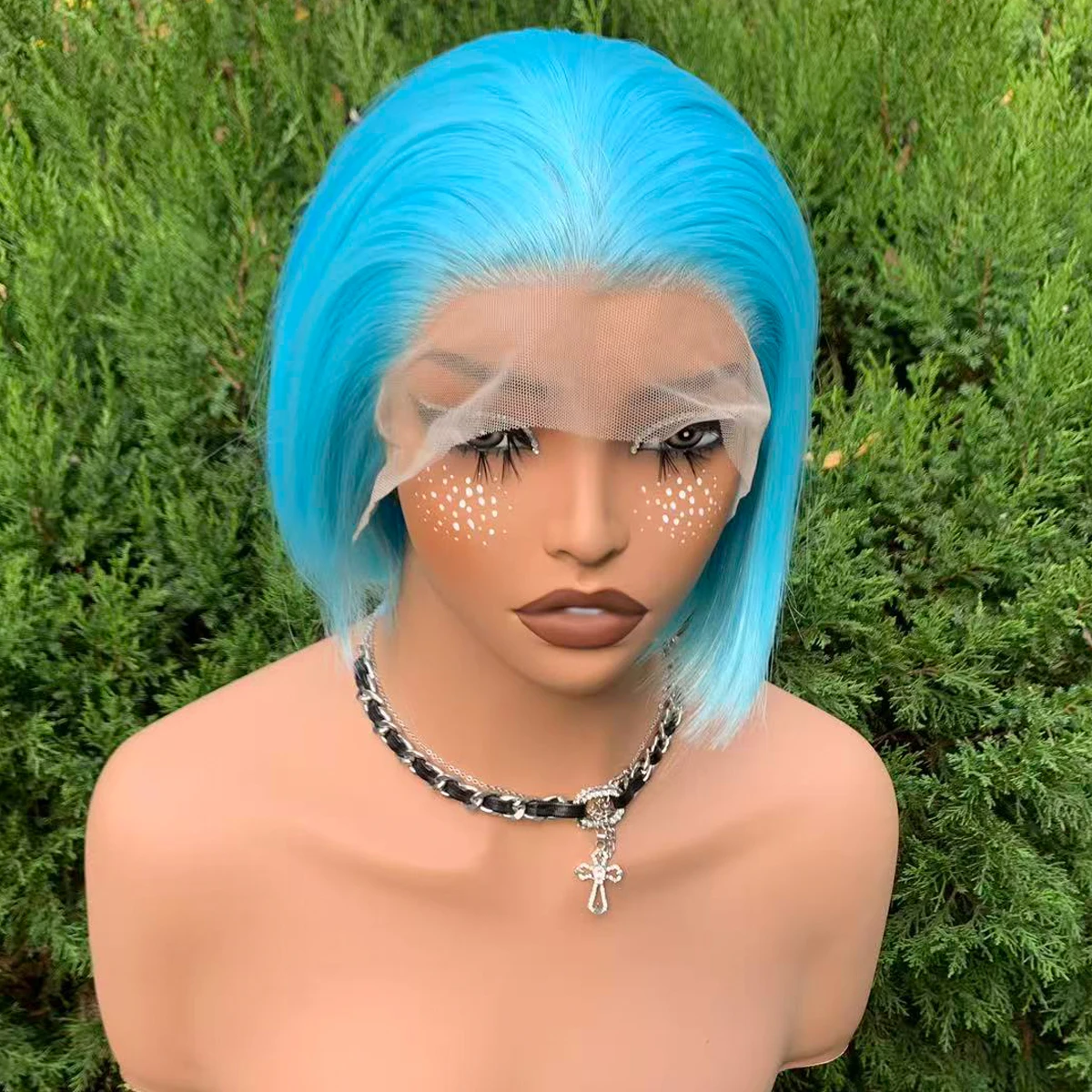 Blue Straight Bob Wig 13×4 Lace Front Wigs for Women Synthetic Hair Short Bob Cut Cosplay Wig 8inch 150% Density
Blue Straight Bob Wig 13×4 Lace Front Wigs for Women Synthetic Hair Short Bob Cut Cosplay Wig 8inch 150% Density