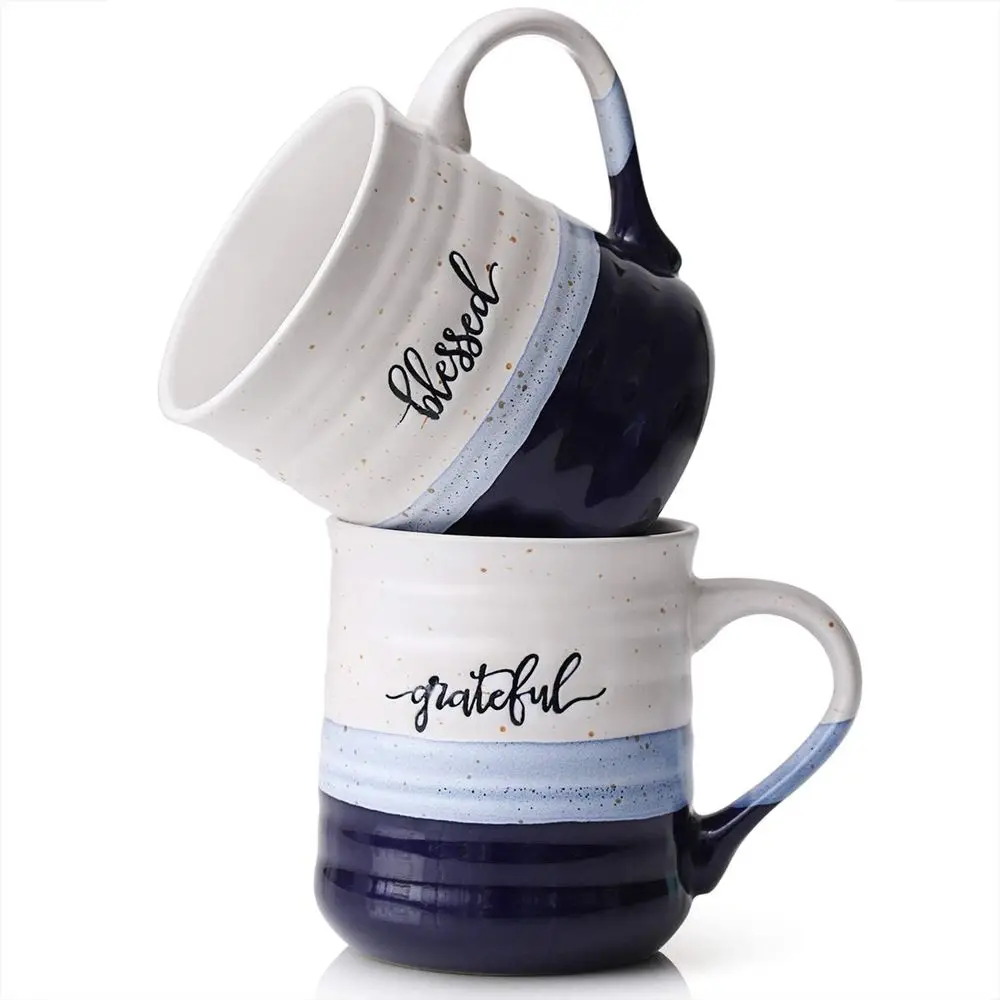 20 oz Large Porcelain Mugs - 'Grateful' and 'Thank You' Sets for Mom & Dad
20 oz Large Porcelain Mugs - 'Grateful' and 'Thank You' Sets for Mom & Dad