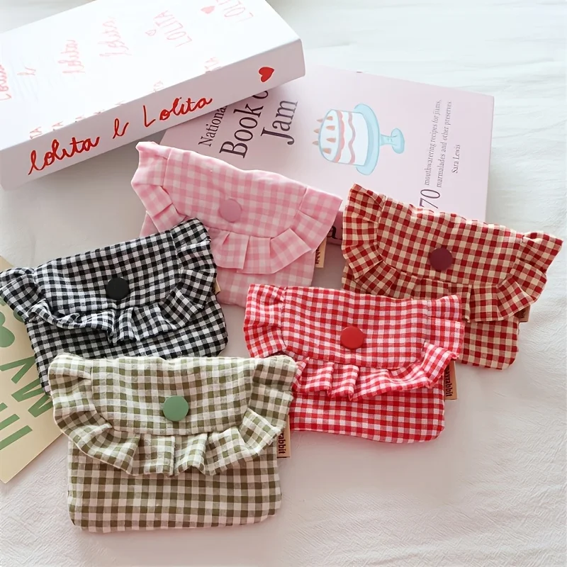 Storage Bag - Portable Lace Grid Coin Wallet, Cute Ladies' Travel Makeup and Essential Organizer, Travel Washbag with ID Holder
Storage Bag - Portable Lace Grid Coin Wallet, Cute Ladies' Travel Makeup and Essential Organizer, Travel Washbag with ID Holder
