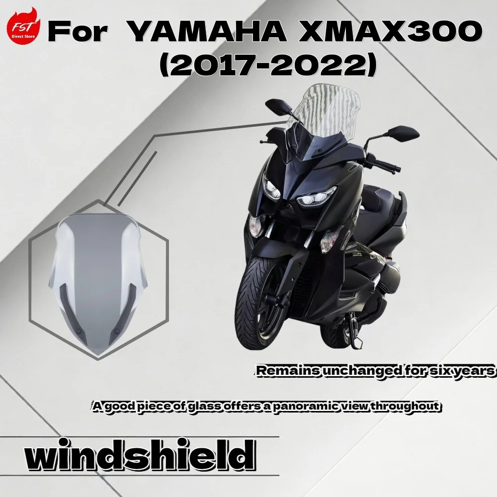 For Y amaha XMAX 300 17-22 Premium Tall Clear Windshield Sport Racing Style Enhanced Wind Protection Front Fairing Screen
For Y amaha XMAX 300 17-22 Premium Tall Clear Windshield Sport Racing Style Enhanced Wind Protection Front Fairing Screen
