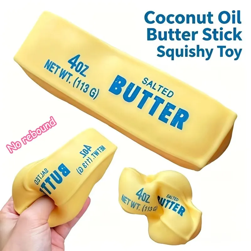 Squishy Coconut Oil Butter Cheese Stick Fidget Toy Soft Butter Bar Moldable Stress Ball Squeeze Toy Sensory Toy for Adults Gift
Squishy Coconut Oil Butter Cheese Stick Fidget Toy Soft Butter Bar Moldable Stress Ball Squeeze Toy Sensory Toy for Adults Gift