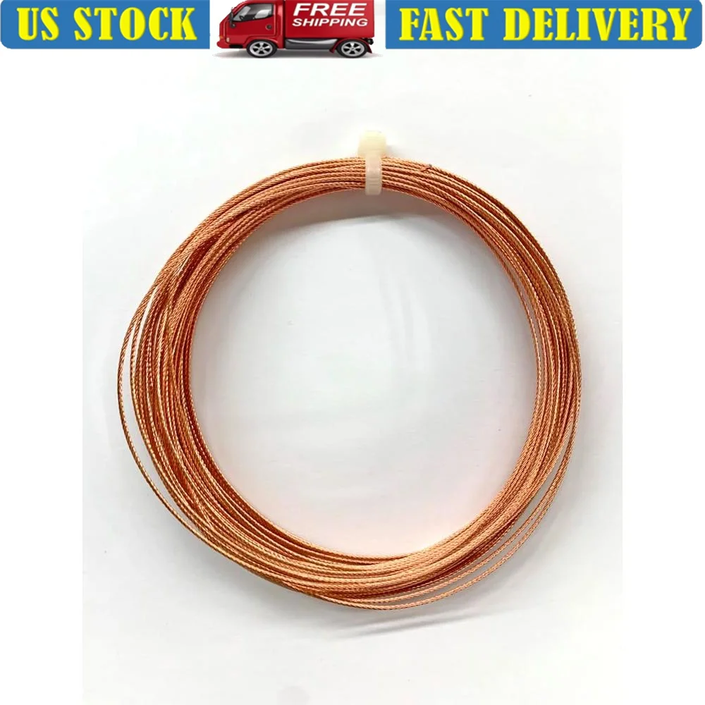 Bare Copper Ground Wire 18 Gauge 50ft Braided Copper Cable Flexible Electrical Wire Lighting Fixtures Grounding Connections
Bare Copper Ground Wire 18 Gauge 50ft Braided Copper Cable Flexible Electrical Wire Lighting Fixtures Grounding Connections