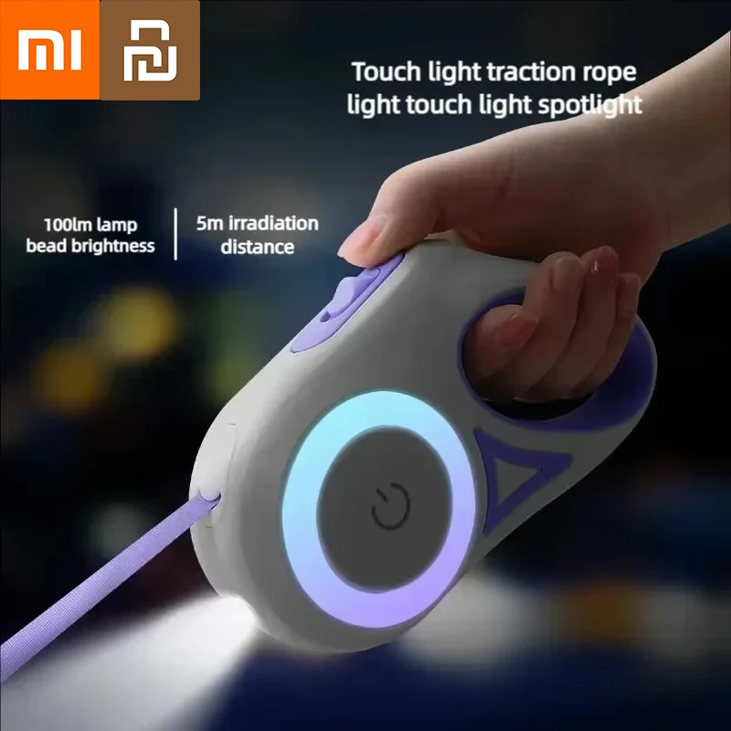 Xiaomi Youpin Automatic Dog Leash Retractable LED Luminous Leading Fashion Light Straps For Puppy Pet Flexi Walking Running Lead
Xiaomi Youpin Automatic Dog Leash Retractable LED Luminous Leading Fashion Light Straps For Puppy Pet Flexi Walking Running Lead