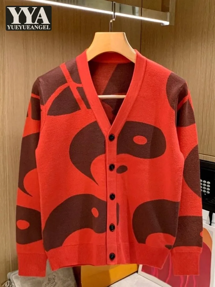 Autumn Winter Slim Fit Harajuku Knitwear Mens Casual Knitted Cardigan Jacket V-Neck Long Sleeve Jacquard Weave Fashion Sweater
Autumn Winter Slim Fit Harajuku Knitwear Mens Casual Knitted Cardigan Jacket V-Neck Long Sleeve Jacquard Weave Fashion Sweater