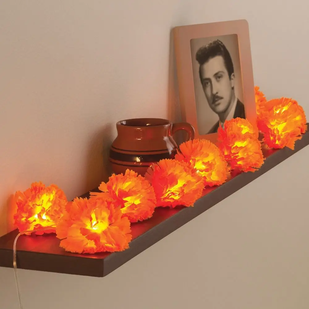1.5/3m Mexican Marigold LED Light Battery Powered Orange Halloween Marigold Light String Garland String Lights
1.5/3m Mexican Marigold LED Light Battery Powered Orange Halloween Marigold Light String Garland String Lights