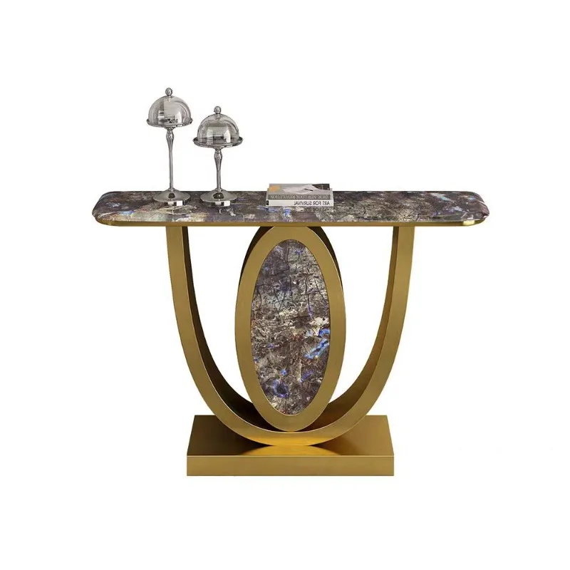 Stainless steel marble entrance fashion light luxury partition table
Stainless steel marble entrance fashion light luxury partition table