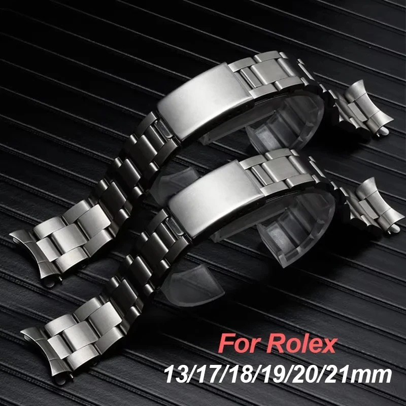 Ремешок из нержавеющей стали для мужских часов Rolex, спортивный металлический браслет с изогнутым концом водяного призрака для oyстер 17 18 19 20 21 мм
Ремешок из нержавеющей стали для мужских часов Rolex, спортивный металлический браслет с изогнутым концом водяного призрака для oyстер 17 18 19 20 21 мм