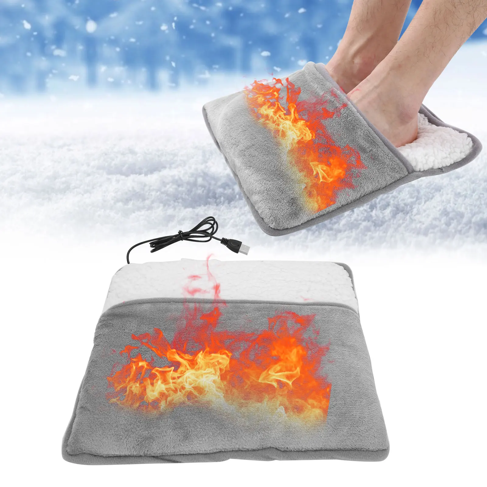 Electric Heating Foot Warmer Pad USB Foot Heating Pad Winter Feet Warmer for Home Office soft Feet Warmer Pad
Electric Heating Foot Warmer Pad USB Foot Heating Pad Winter Feet Warmer for Home Office soft Feet Warmer Pad