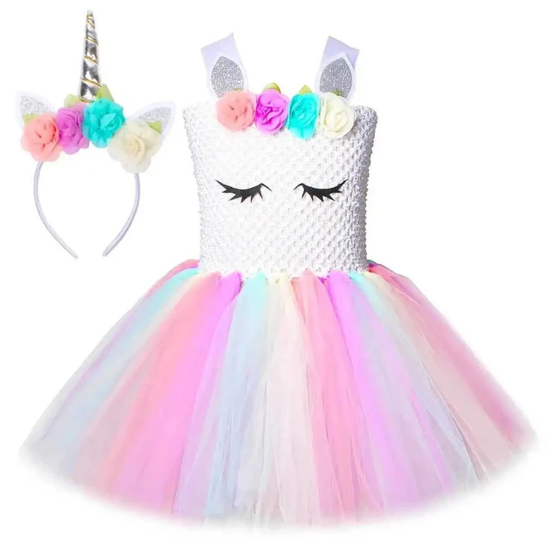 Pastel Unicorn Dresses for Girls Halloween Christmas Clothes Kids Birthday Party Costumes New Years Princess Ballet Tutus Outfit
Pastel Unicorn Dresses for Girls Halloween Christmas Clothes Kids Birthday Party Costumes New Years Princess Ballet Tutus Outfit
